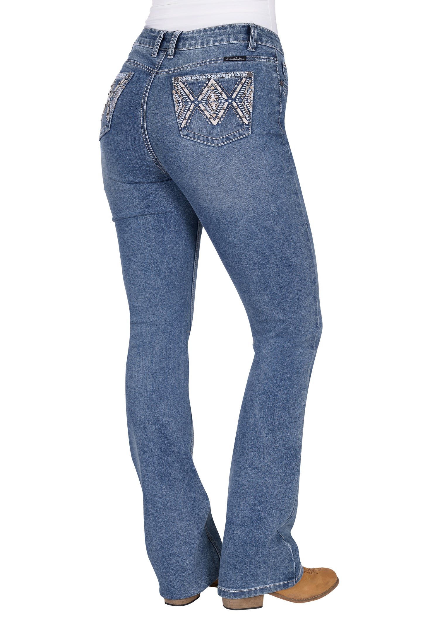 Pure Western Pam High Rise Boot Cut Jeans - 32L