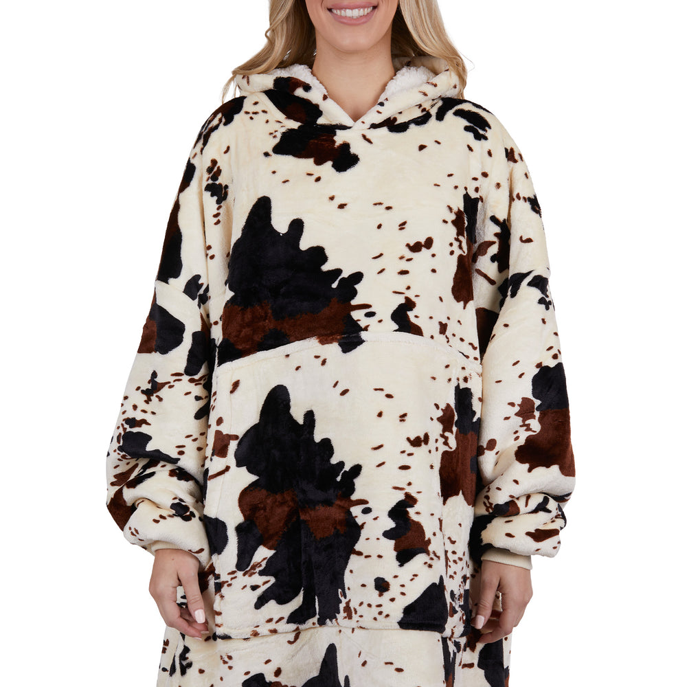 
                      
                        Pure Western Adult Cow Print Snuggle Hoodie - PCP2933SNU
                      
                    