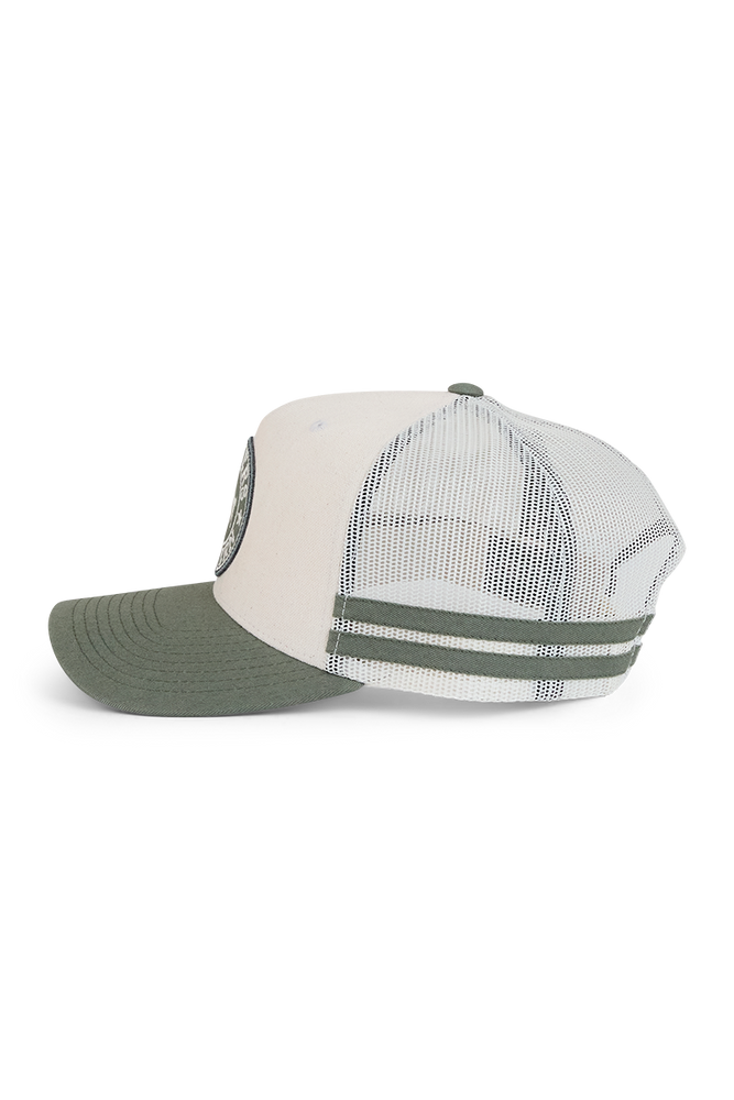 Ringers Western McCoy Trucker Cap - Beige / Pale Olive