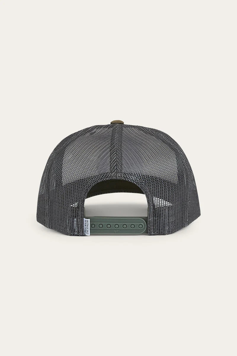 Ringers Western Signature Bull Trucker Cap - Army / Off White