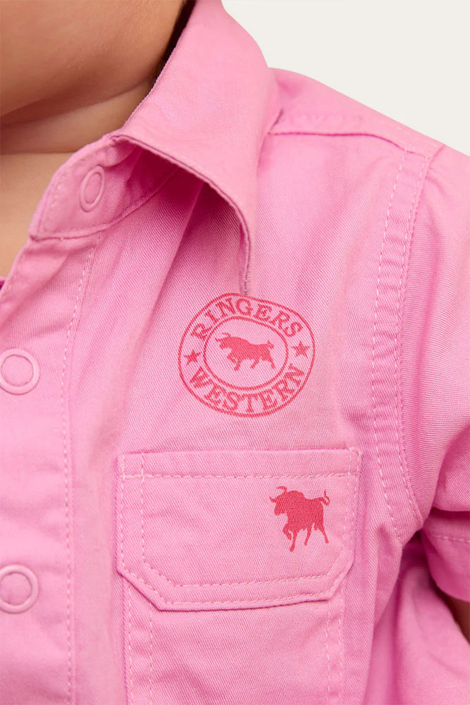 
                      
                        Ringers Western Babies Work Shirt Romper - Pastel Pink
                      
                    