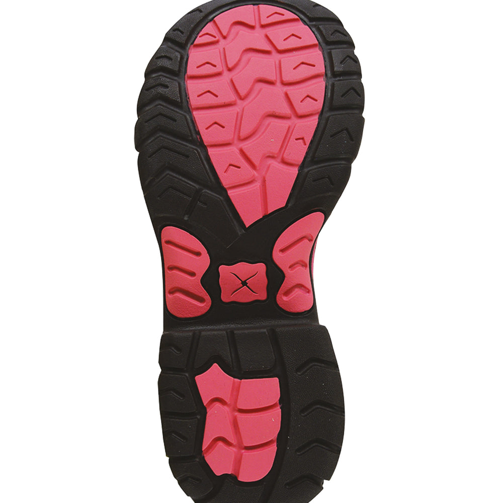 Twisted X Womens Pink Ribbon All Around Lace Up Boots - TCWAL0007