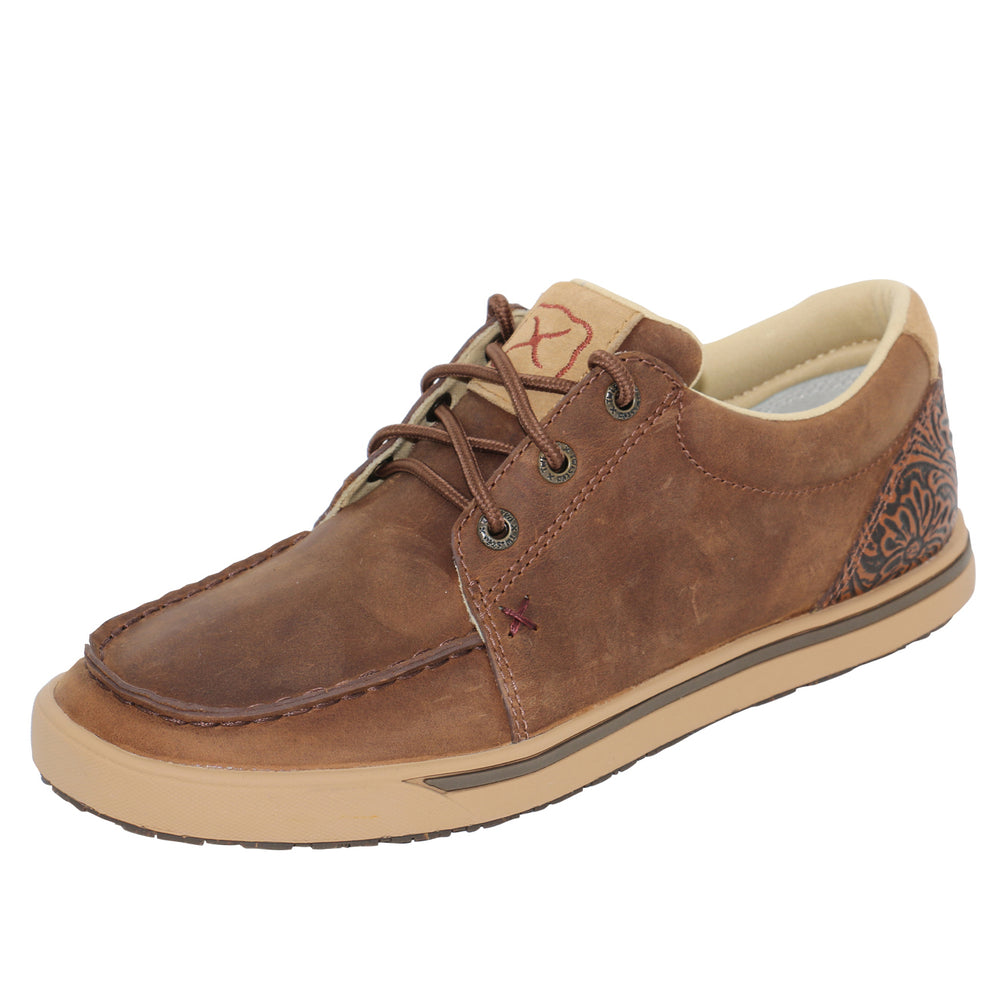 Twisted X Womens Leather Loper Lace Up Shoe - TCWCA0007