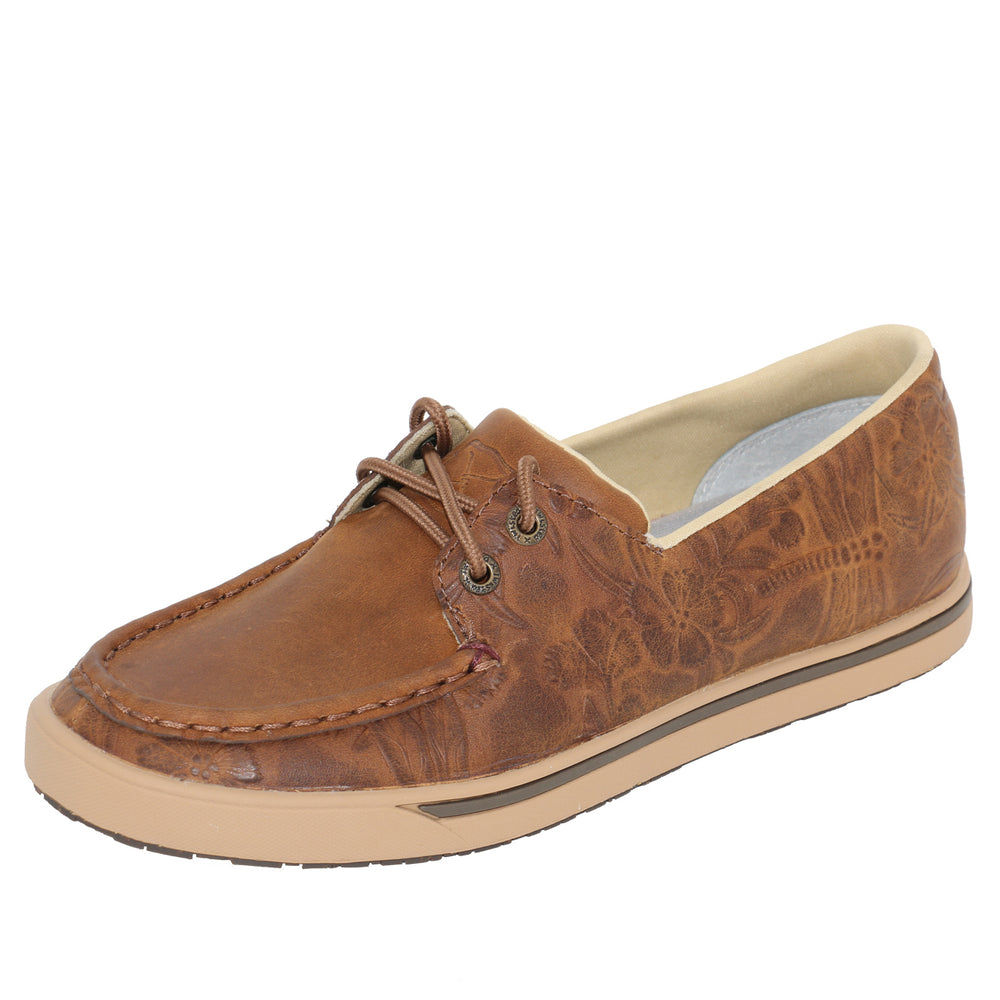 Twisted X Womens Leather Loper Lace Up Shoe - TCWCA0008