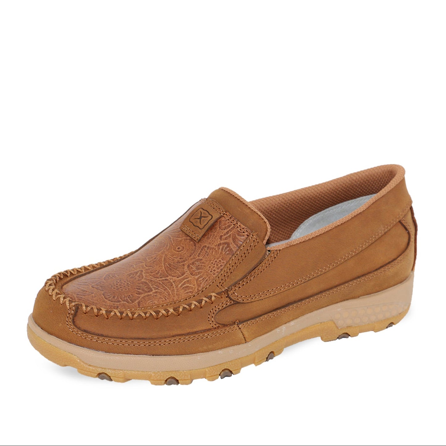 Twisted X Womens Flower Cellstretch Slip On Moc - TCWXC0063