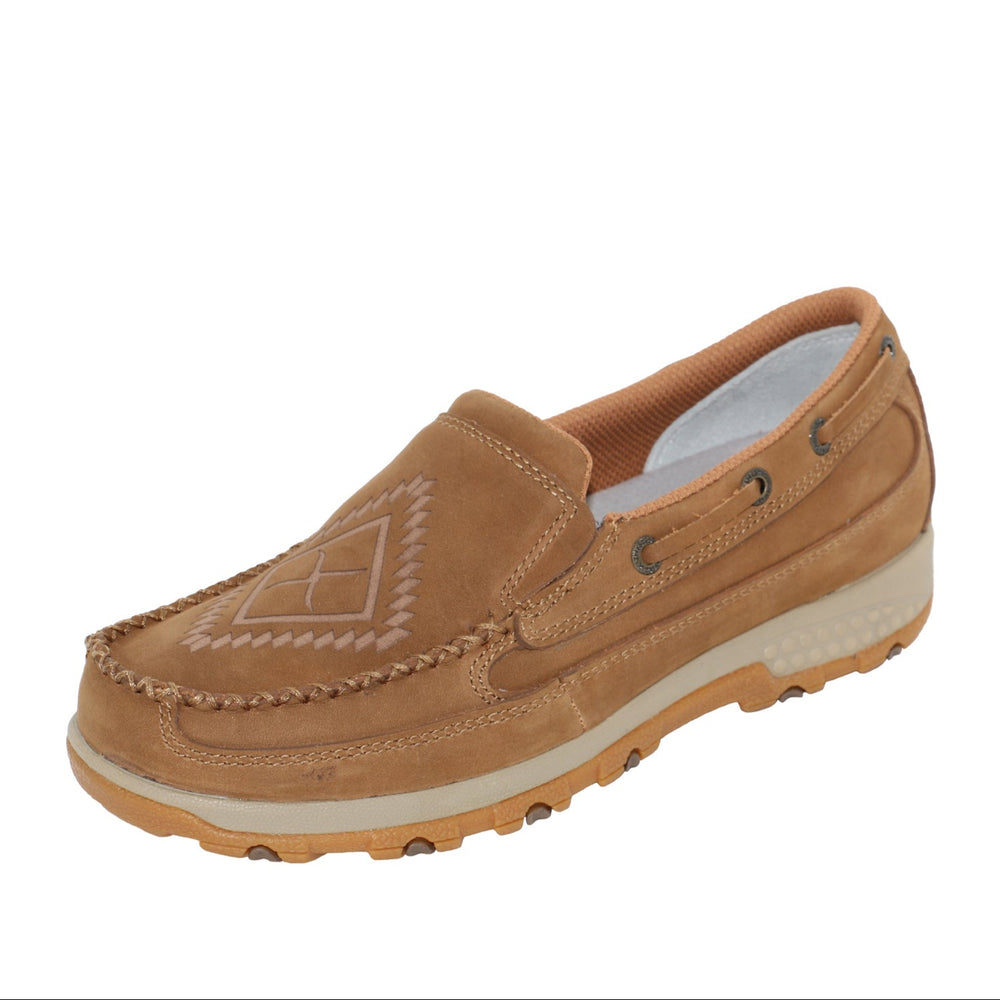 Twisted X Womens Logo Cellstretch Slip On Moc - TCWXC0064