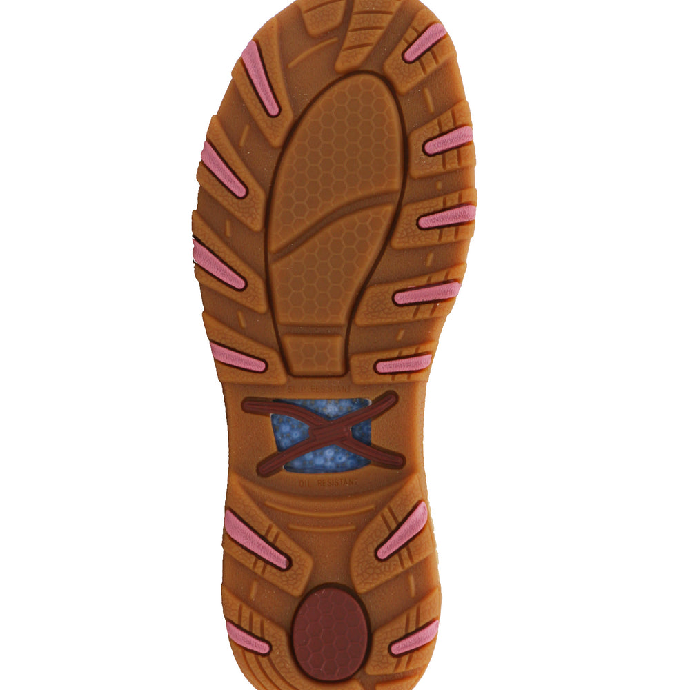 Twisted X Womens Tooled Pink Cellstretch Mocs - TCWXC0068