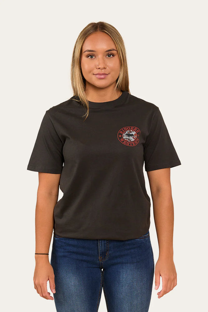 Ringers Western Walkabout Warrior Unisex Tee Shirt - Charcoal