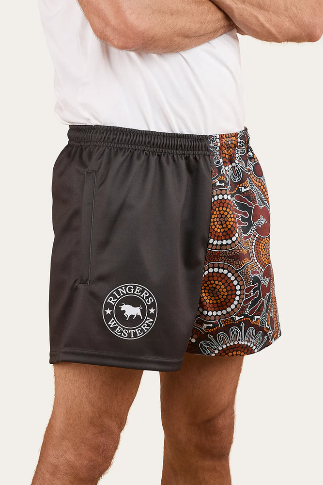 
                      
                        Ringers Western Walkabout Warrior Footy Short - Charcoal / Multi
                      
                    