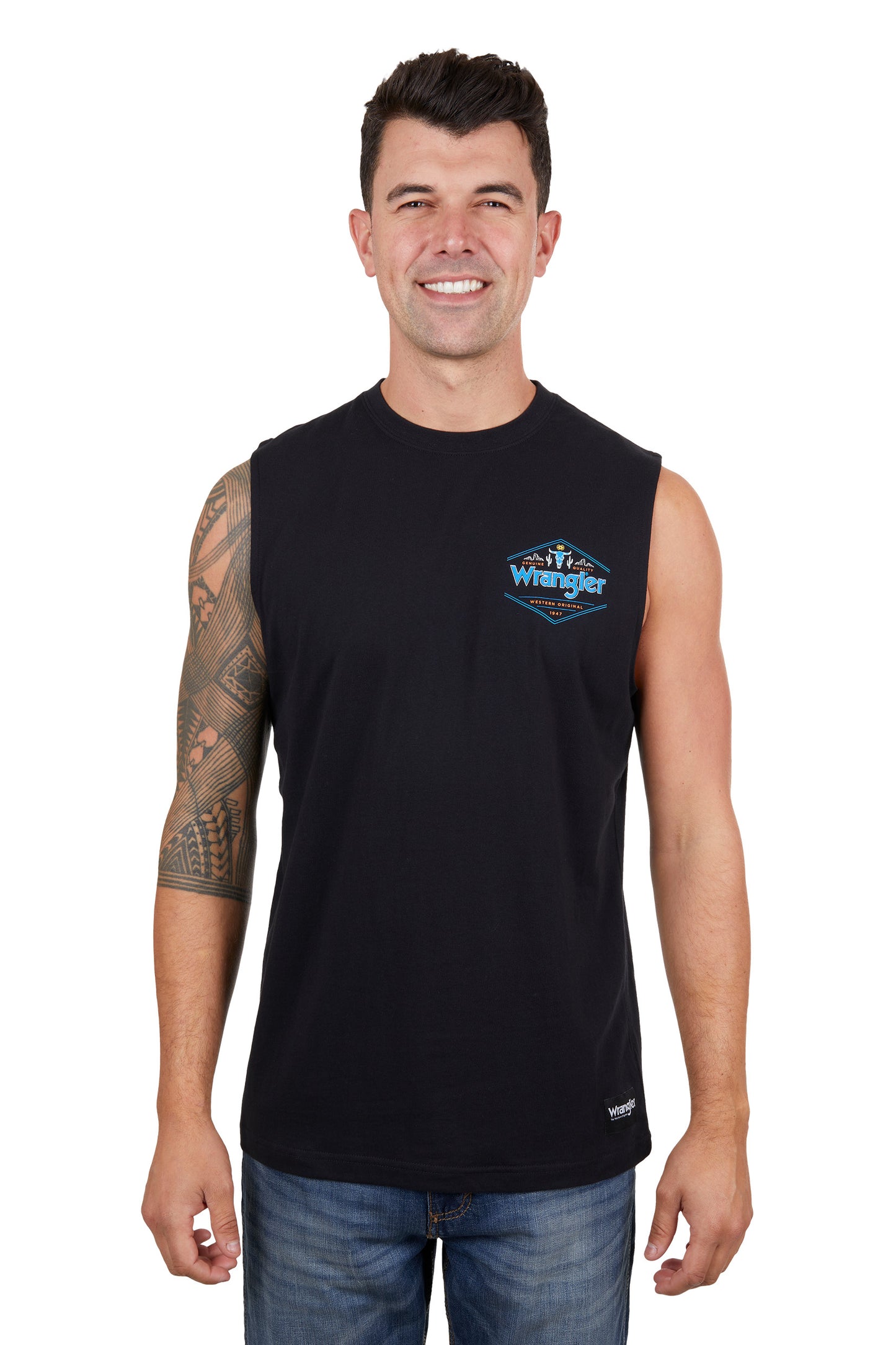 Wrangler Mens Jack Muscle Tank - X4S1572176