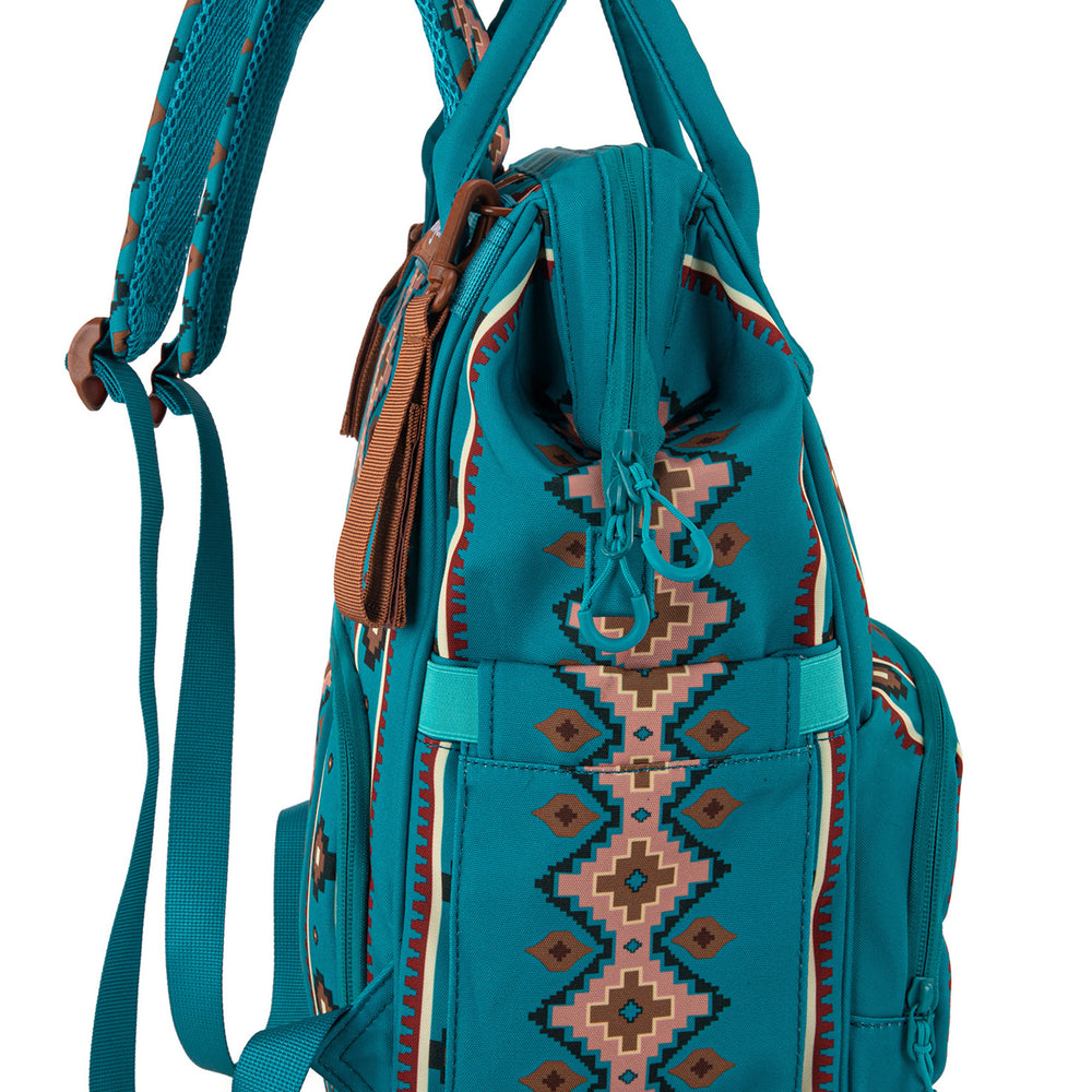 
                      
                        Wrangler Southwestern Backpack Baby Bag - X4S2960BAG - TURQUOISE
                      
                    