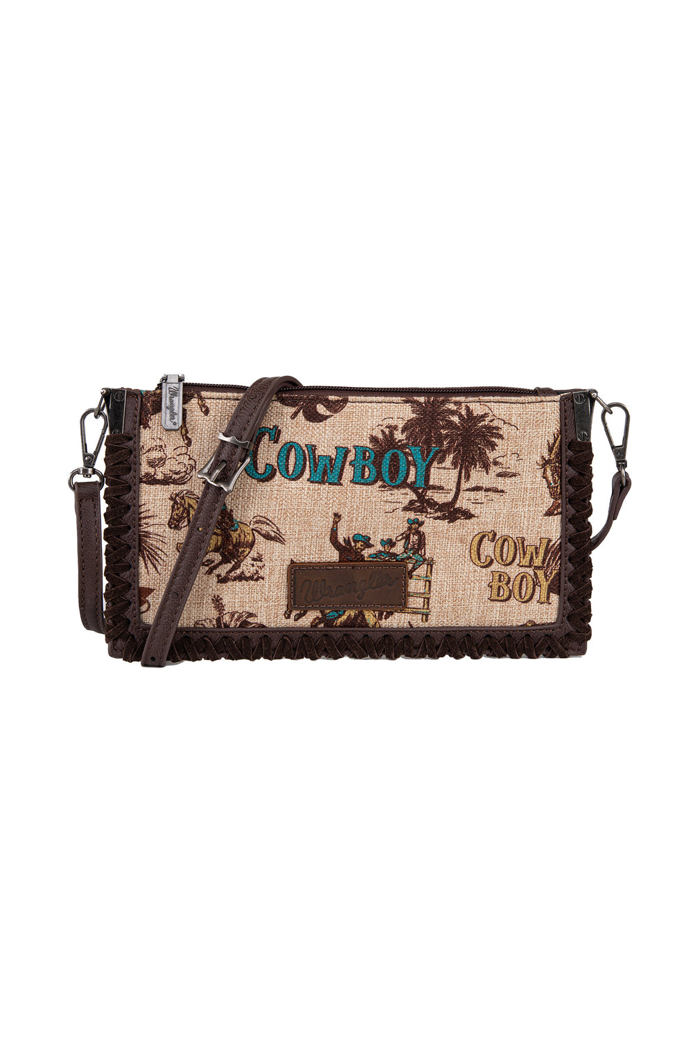 Wrangler Rodeo Printed Crossbody Clutch Bag - X4S2966BAG