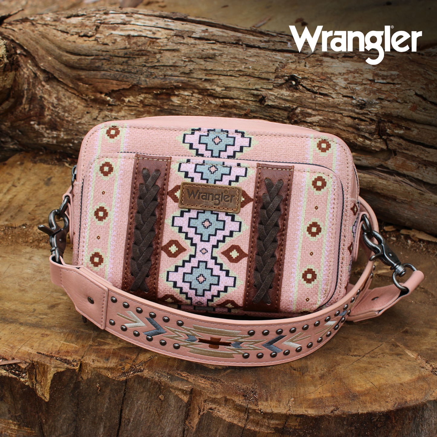 Wrangler Southwestern Crossbody Wallet Bag - X4S2970BAG - PINK