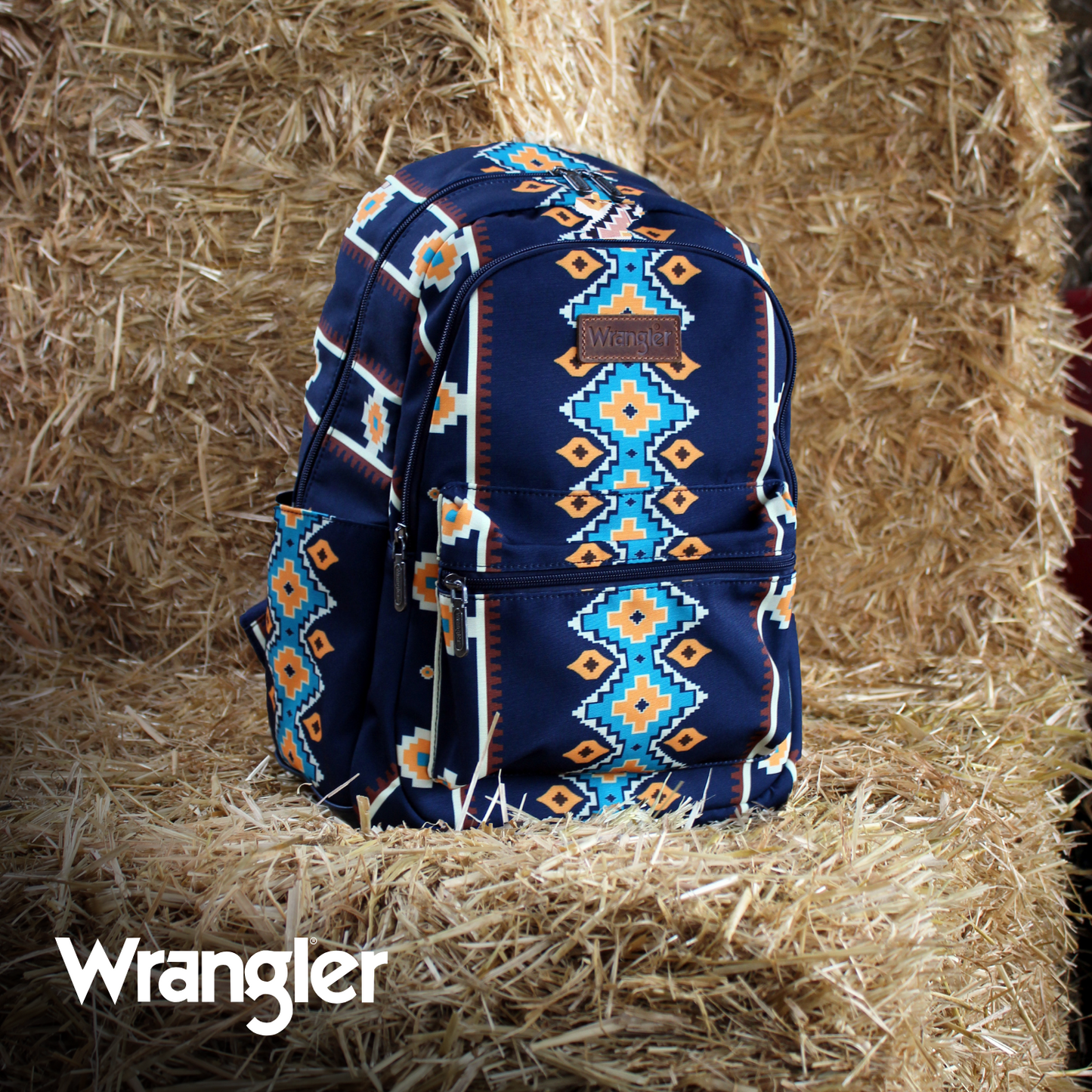 Wrangler Southwestern Canvas Backpack - X4S2974BAG - NAVY