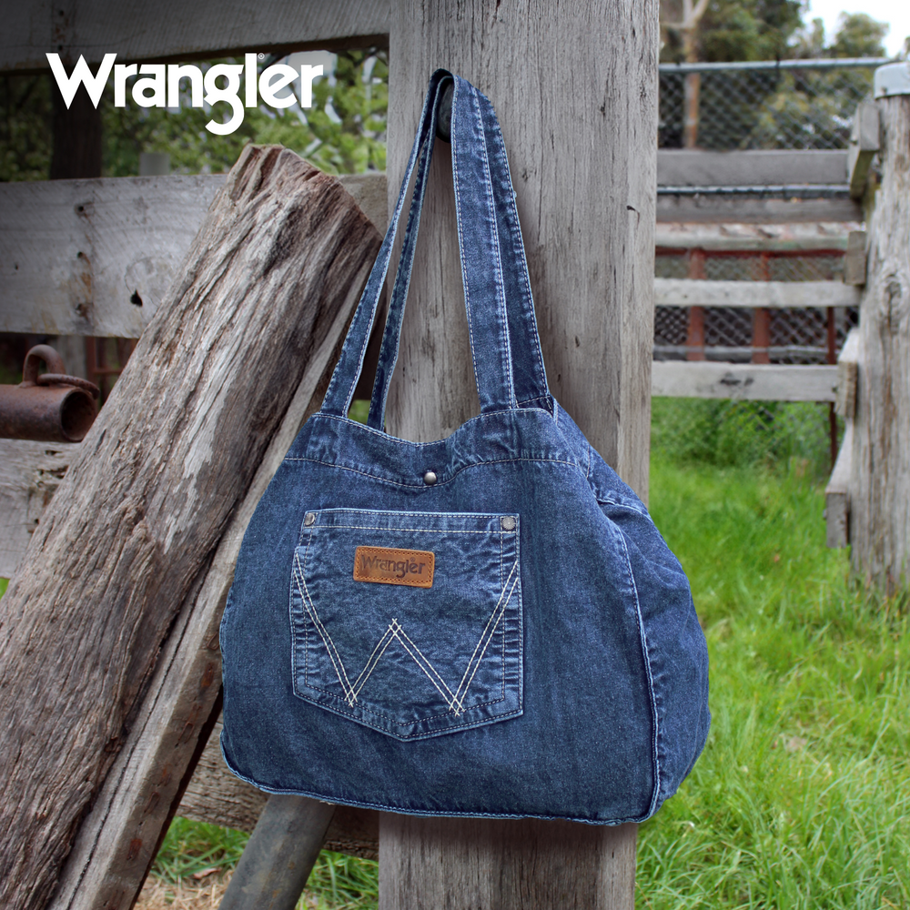 Wrangler Denim Pocket Tote  Bag - X4S2975BAG