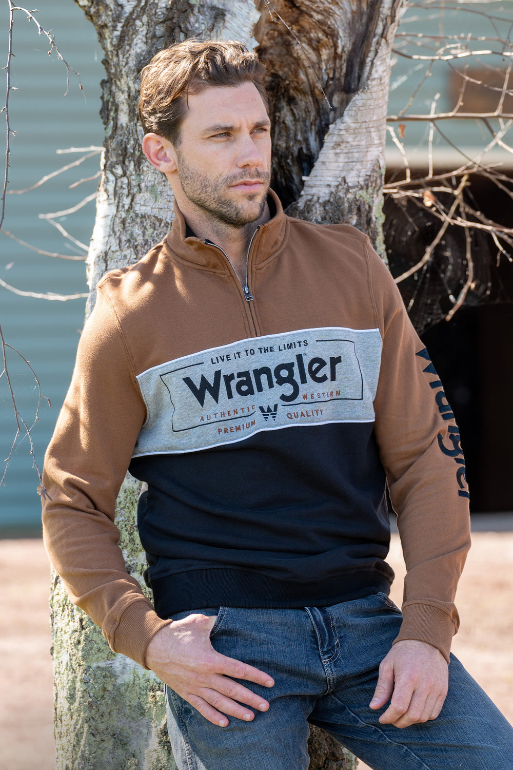 Wrangler Mens Bartlett 1/4 Zip Jumper - X4W1573024