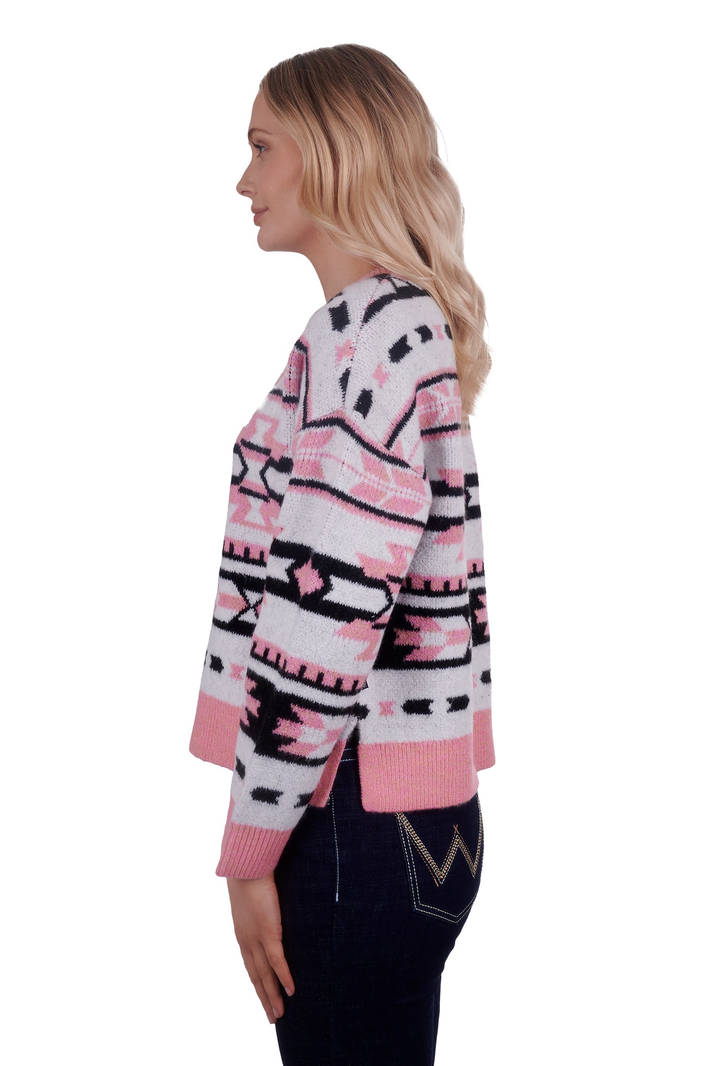 Wrangler Womens Gigi Knitted Pullover - Pink - X4W2517091