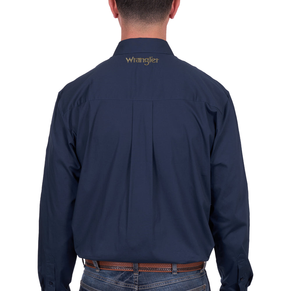 Wrangler Mens Brad Logo LS Dress Shirt X5S1115359