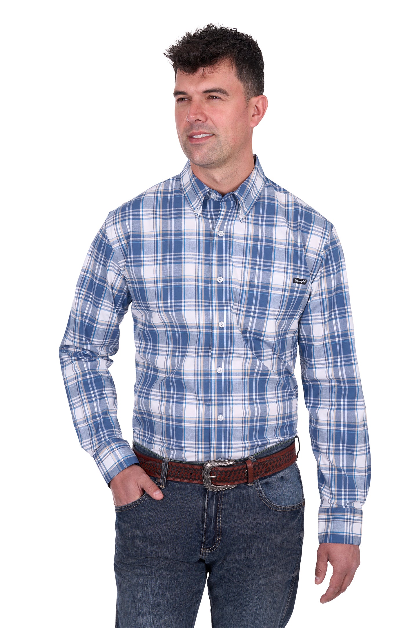 Wrangler Mens Ranger LS Dress Shirt X5S1115369
