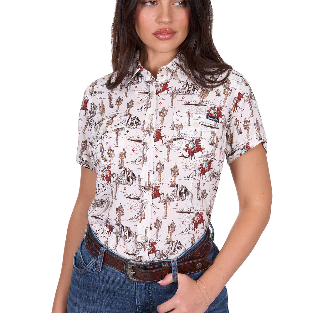 Wrangler Womens Celeste Short Sleeve Shirt X5S2132436