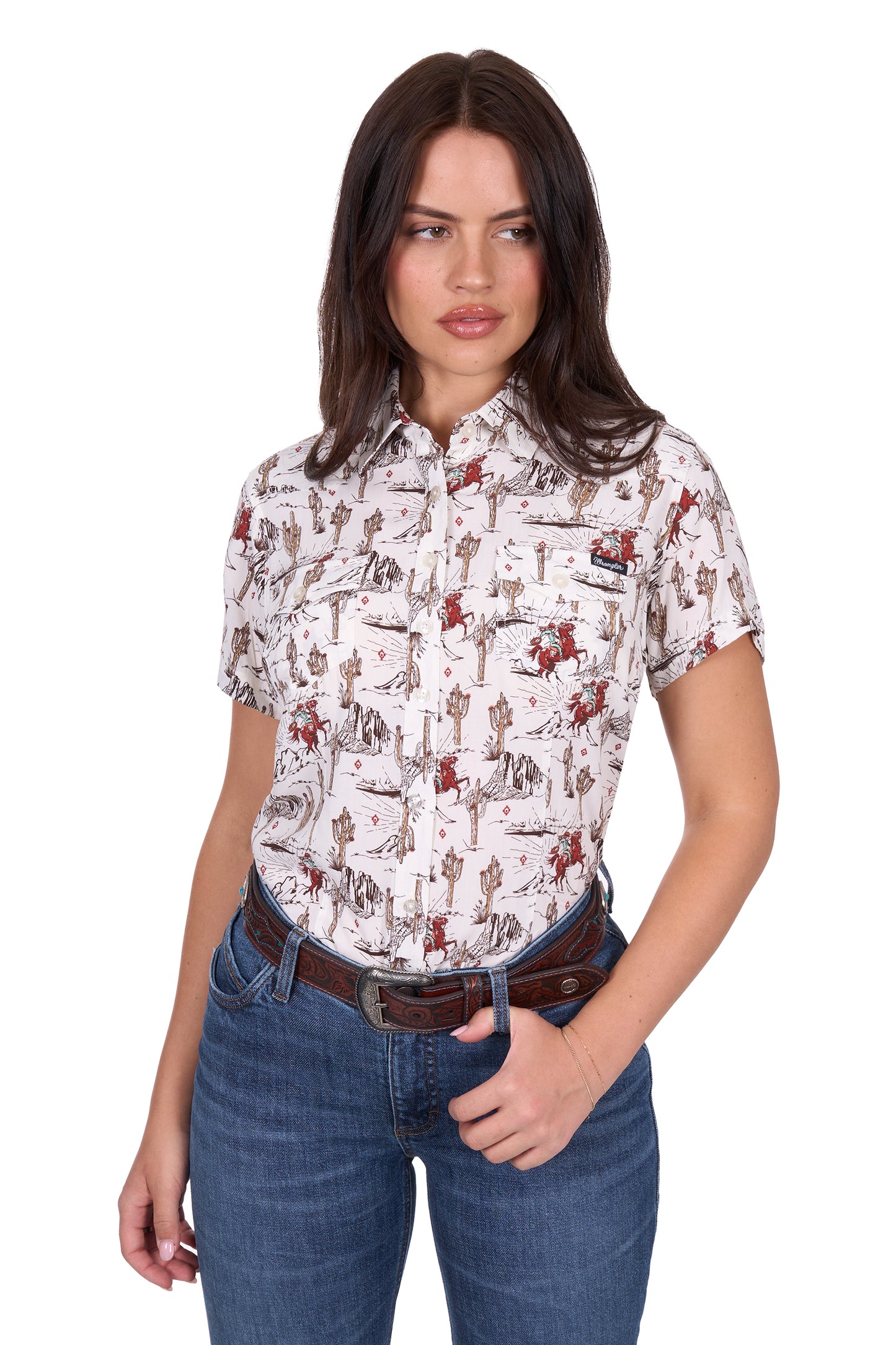 Wrangler Womens Celeste Short Sleeve Shirt X5S2132436