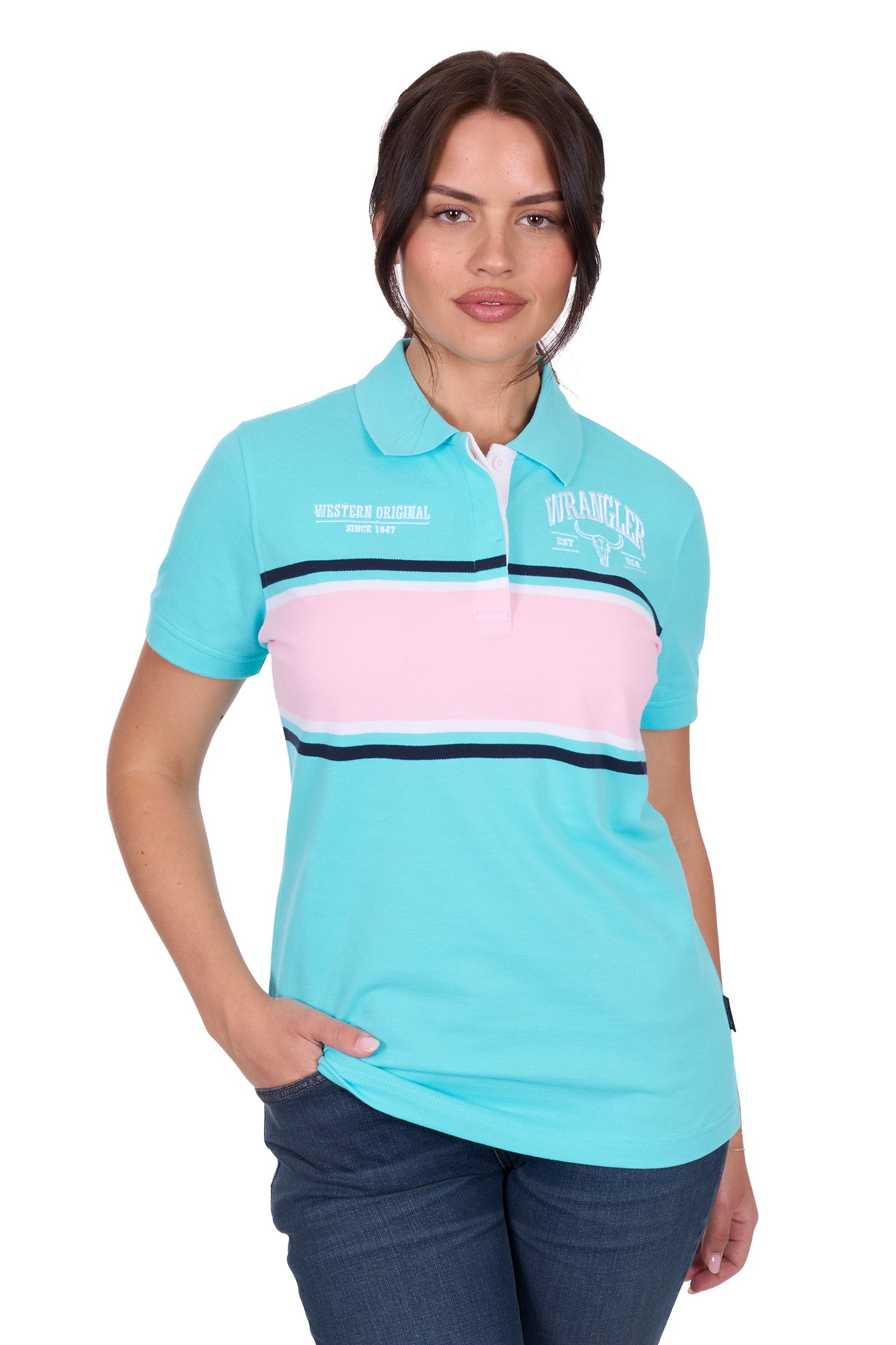 Wrangler Womens Lyndel Polo Shirt X5S2565413
