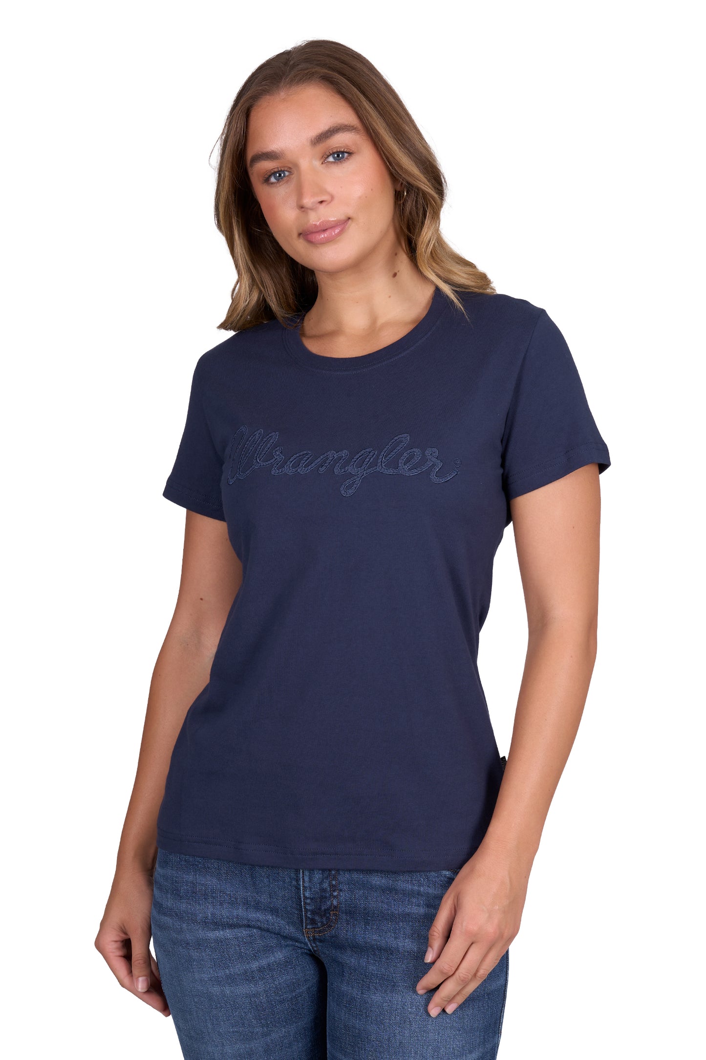 Wrangler Womens Texas Tee Shirt - Navy X5S2598460
