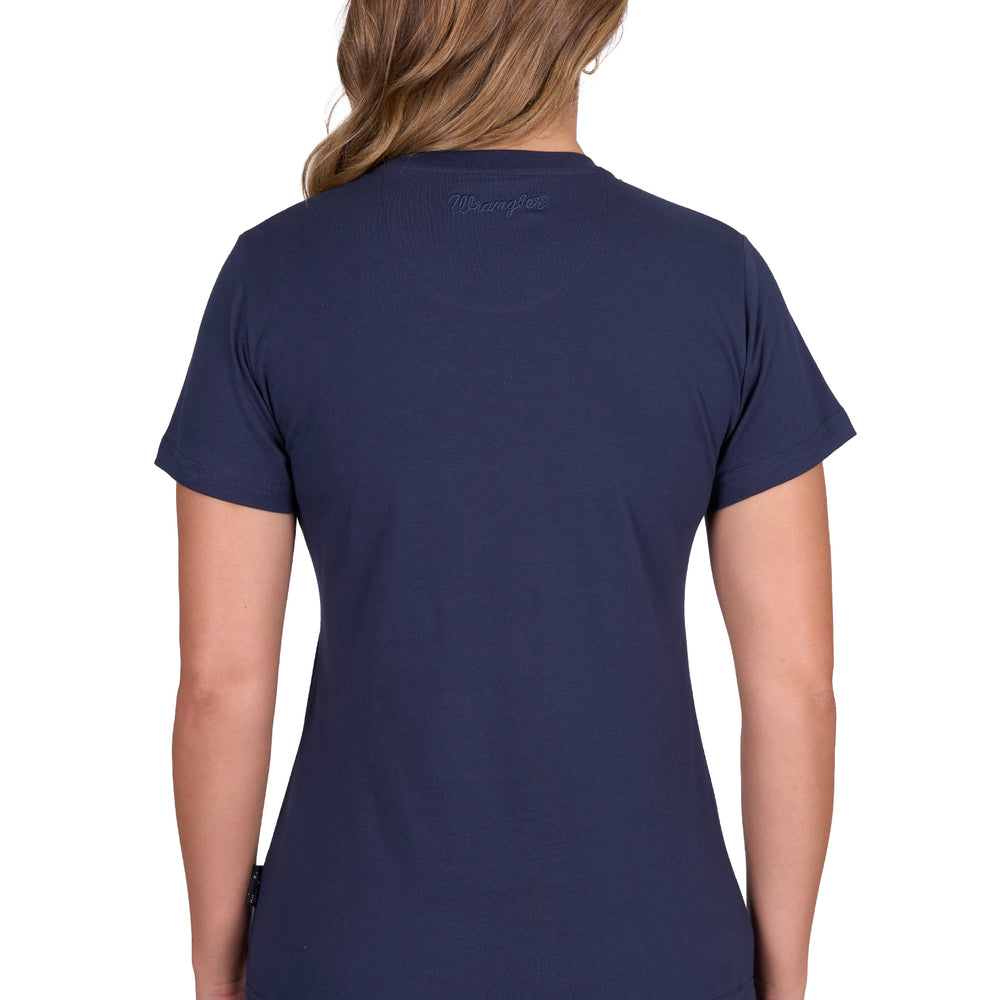 Wrangler Womens Texas Tee Shirt - Navy X5S2598460