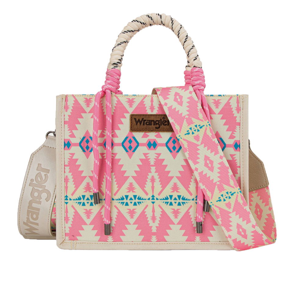 Wrangler Southwestern Rope Handle Bag - Pink X5S2901BAG