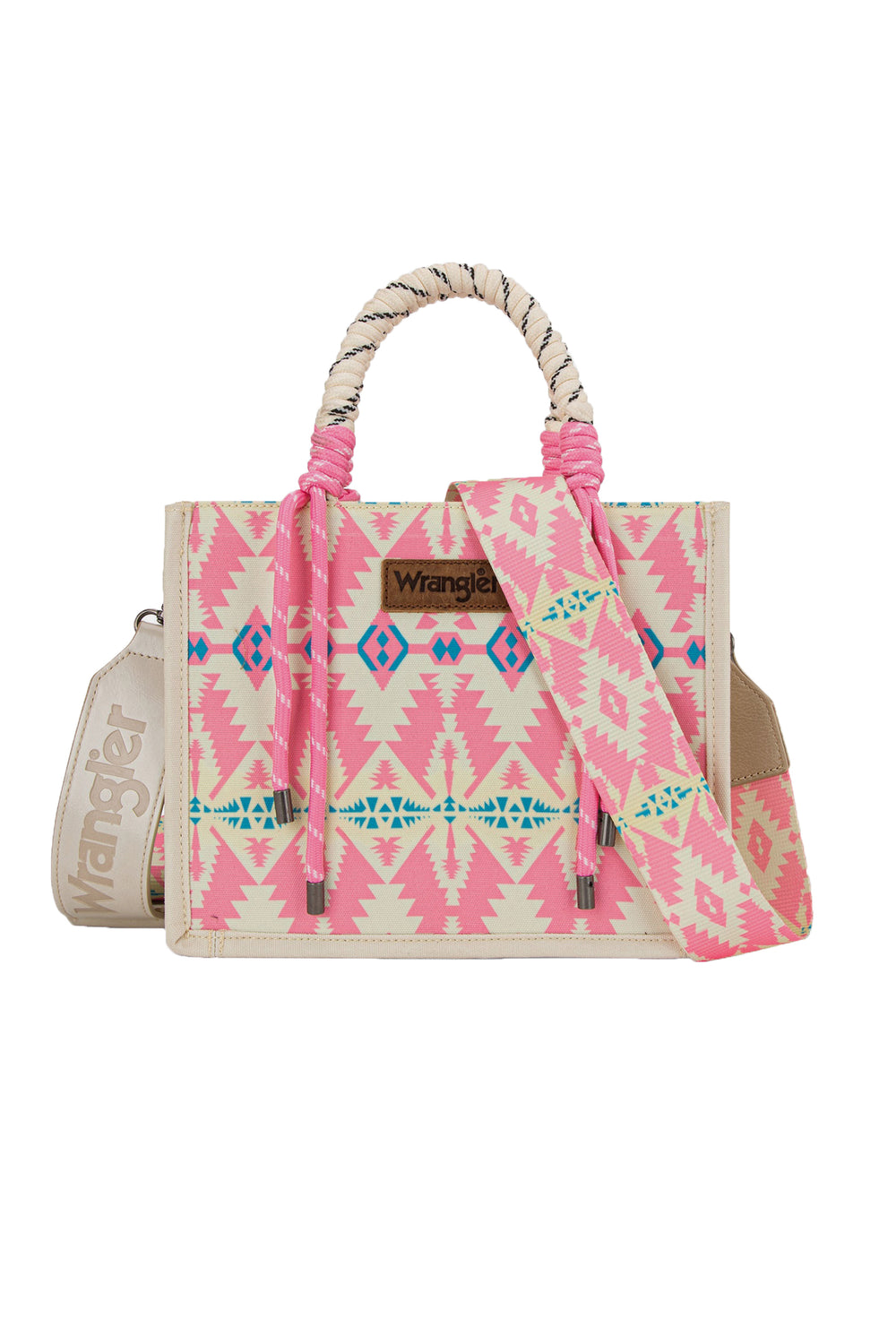 Wrangler Southwestern Rope Handle Bag - Pink X5S2901BAG