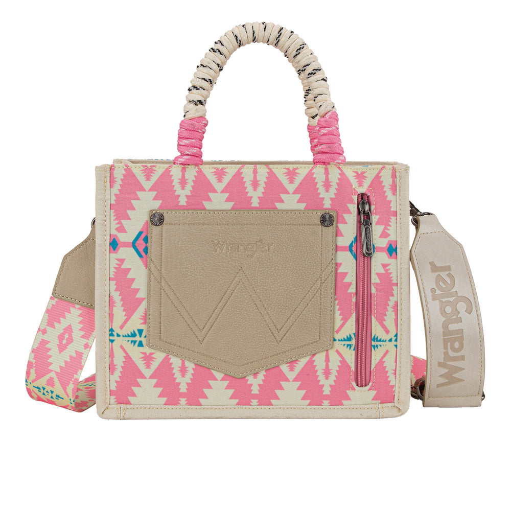 Wrangler Southwestern Rope Handle Bag - Pink X5S2901BAG