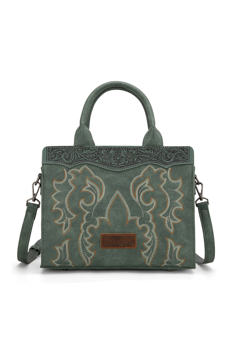 Wrangler Embroidered Crossbody Bag - Sage X5S2919BAG