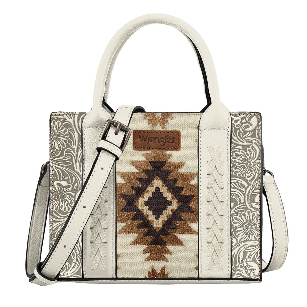 Wrangler Aztec Tooled Crossbody Bag - Beige X5S2922BAG