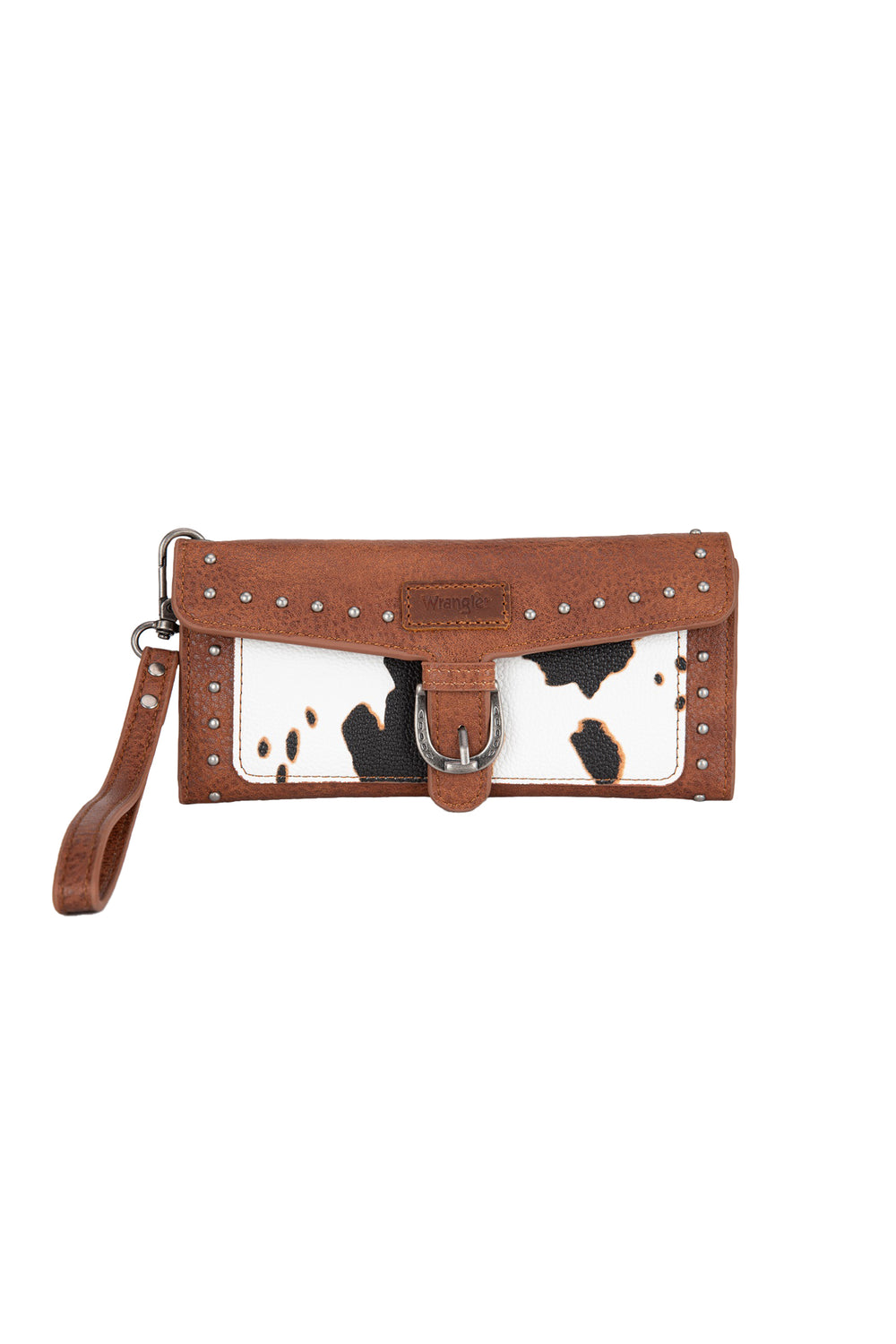 Wrangler Cow Print Wallet - Dark Tan X5S2928WLT