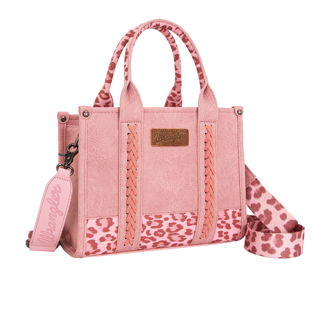 Wrangler Leopard Print Crossbody Bag - Pink X5S2934BAG
