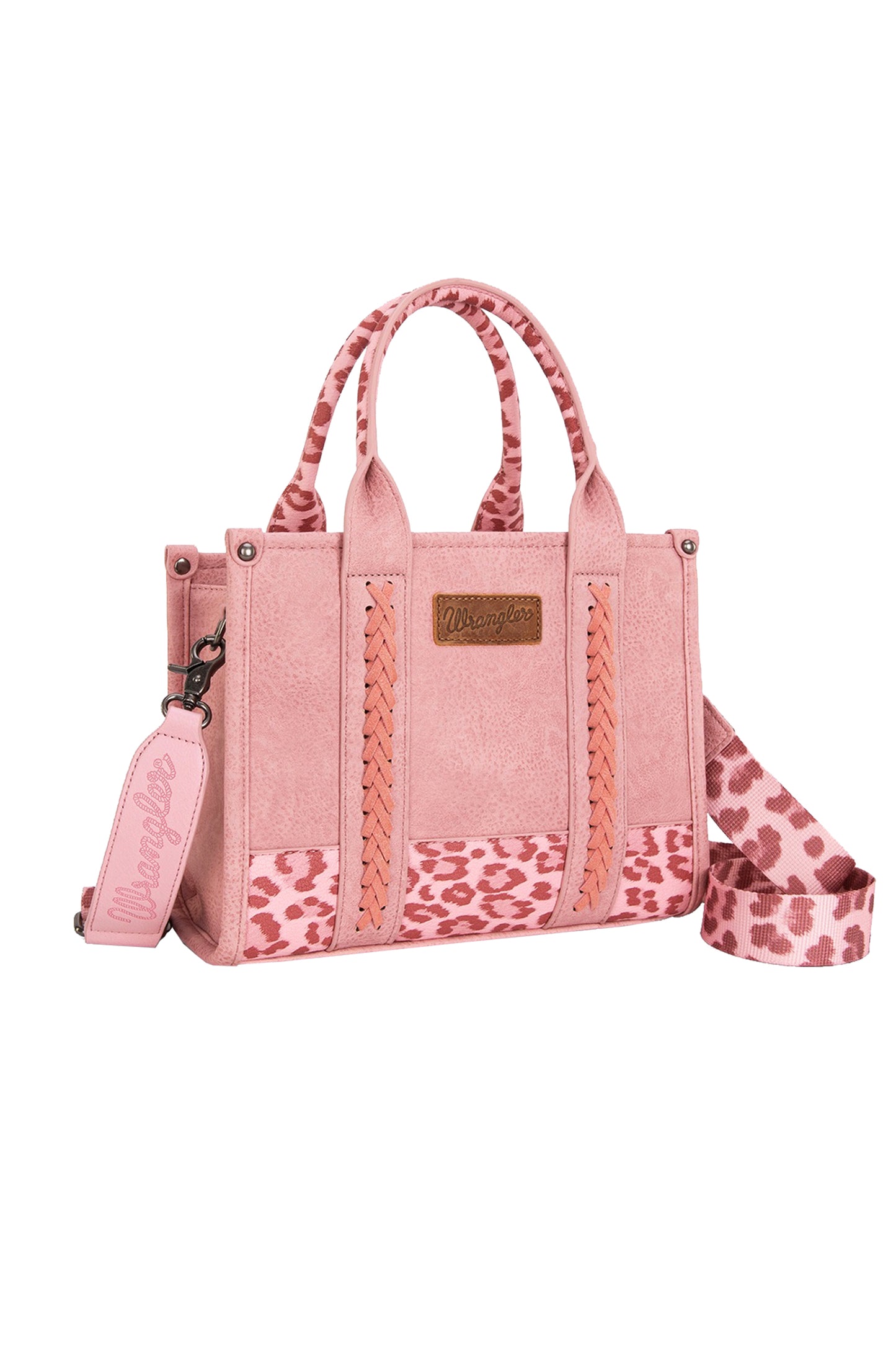Wrangler Leopard Print Crossbody Bag - Pink X5S2934BAG