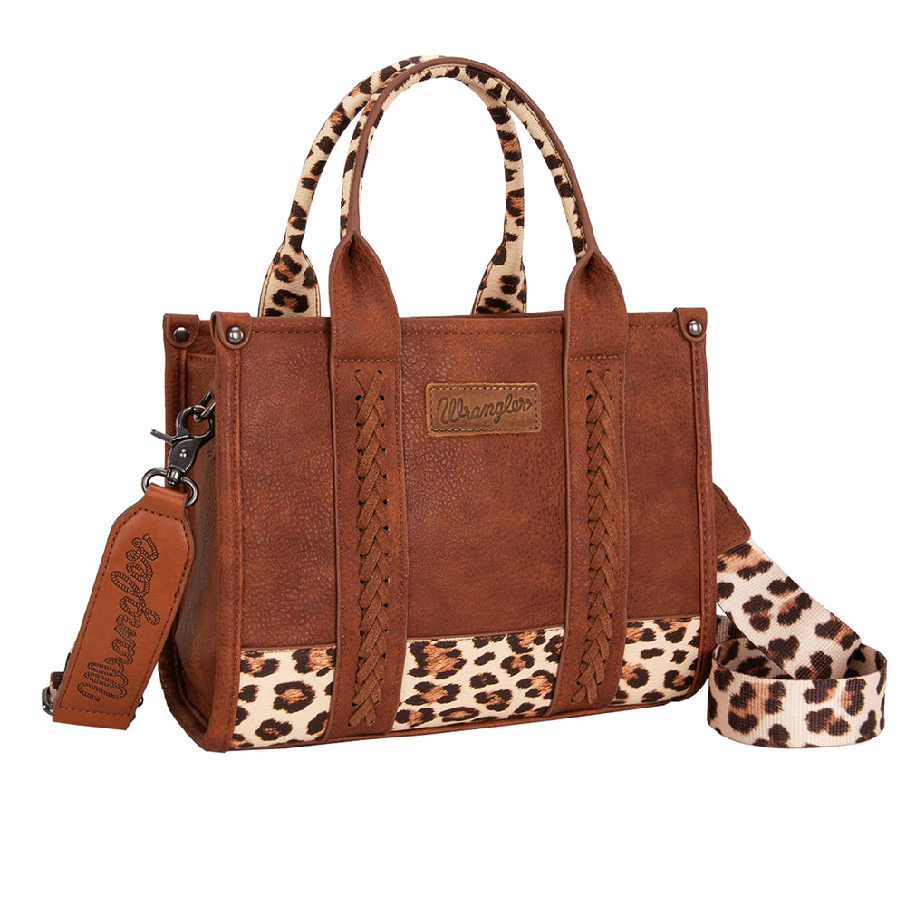 Wrangler Leopard Print Crossbody Bag - Tan X5S2934BAG