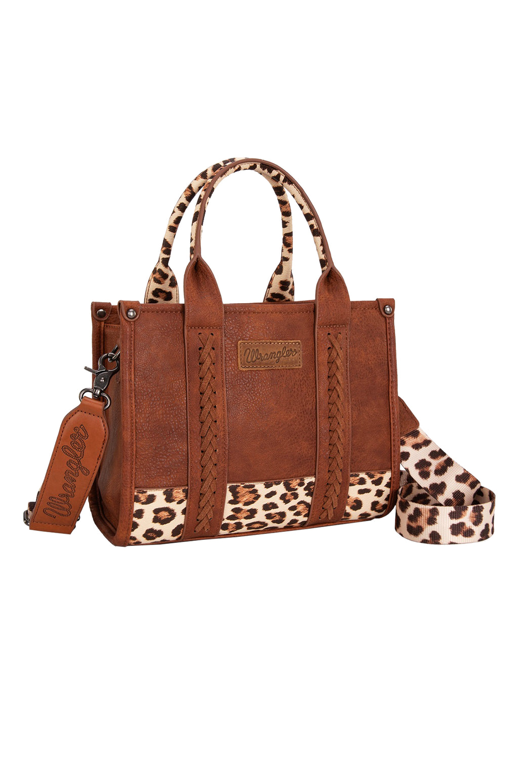 Wrangler Leopard Print Crossbody Bag - Tan X5S2934BAG