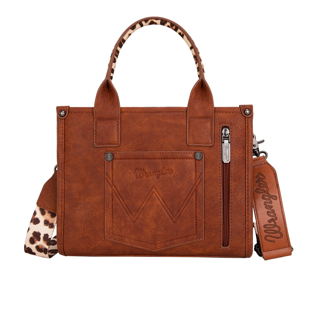 Wrangler Leopard Print Crossbody Bag - Tan X5S2934BAG