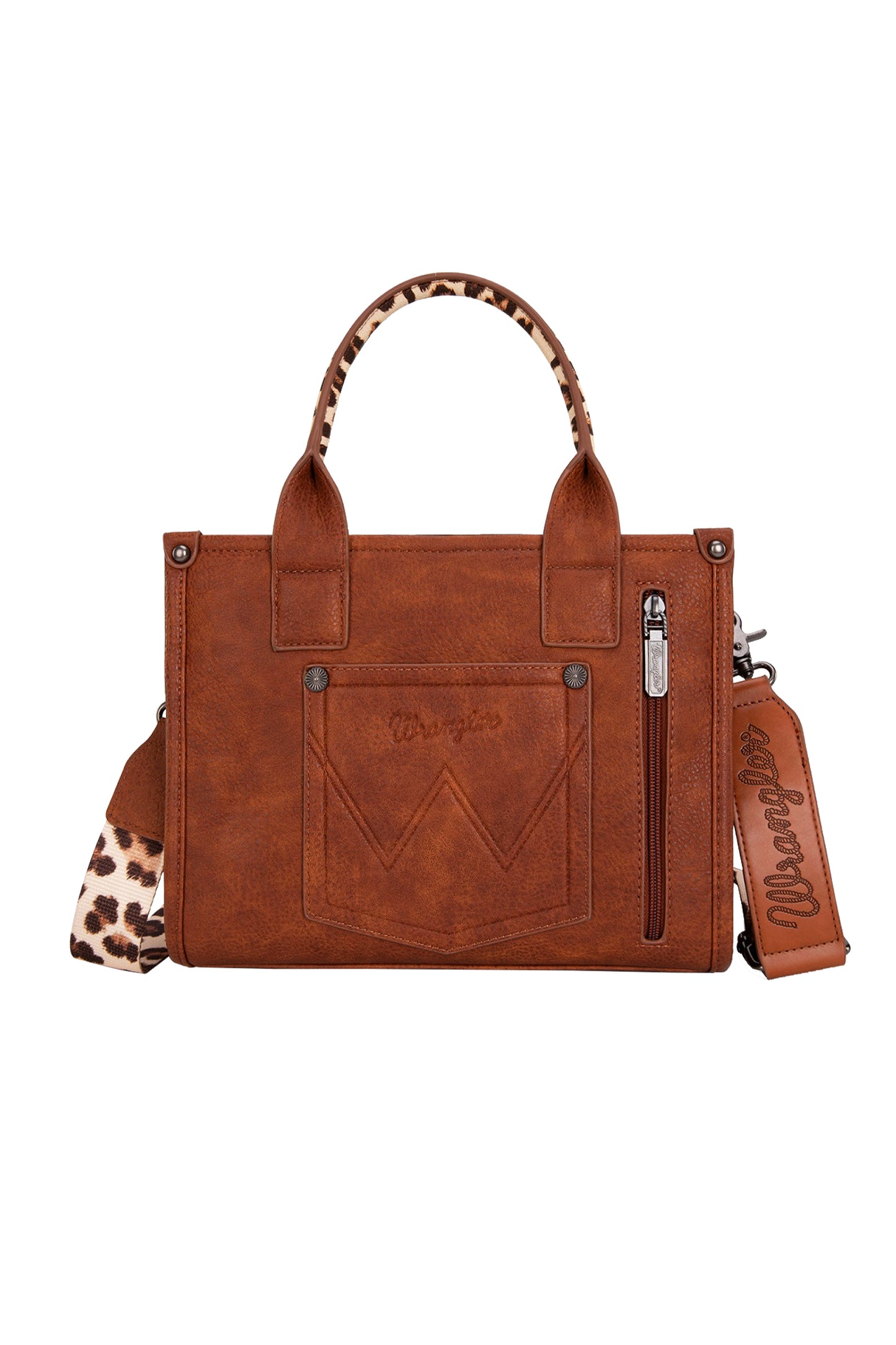Wrangler Leopard Print Crossbody Bag - Tan X5S2934BAG