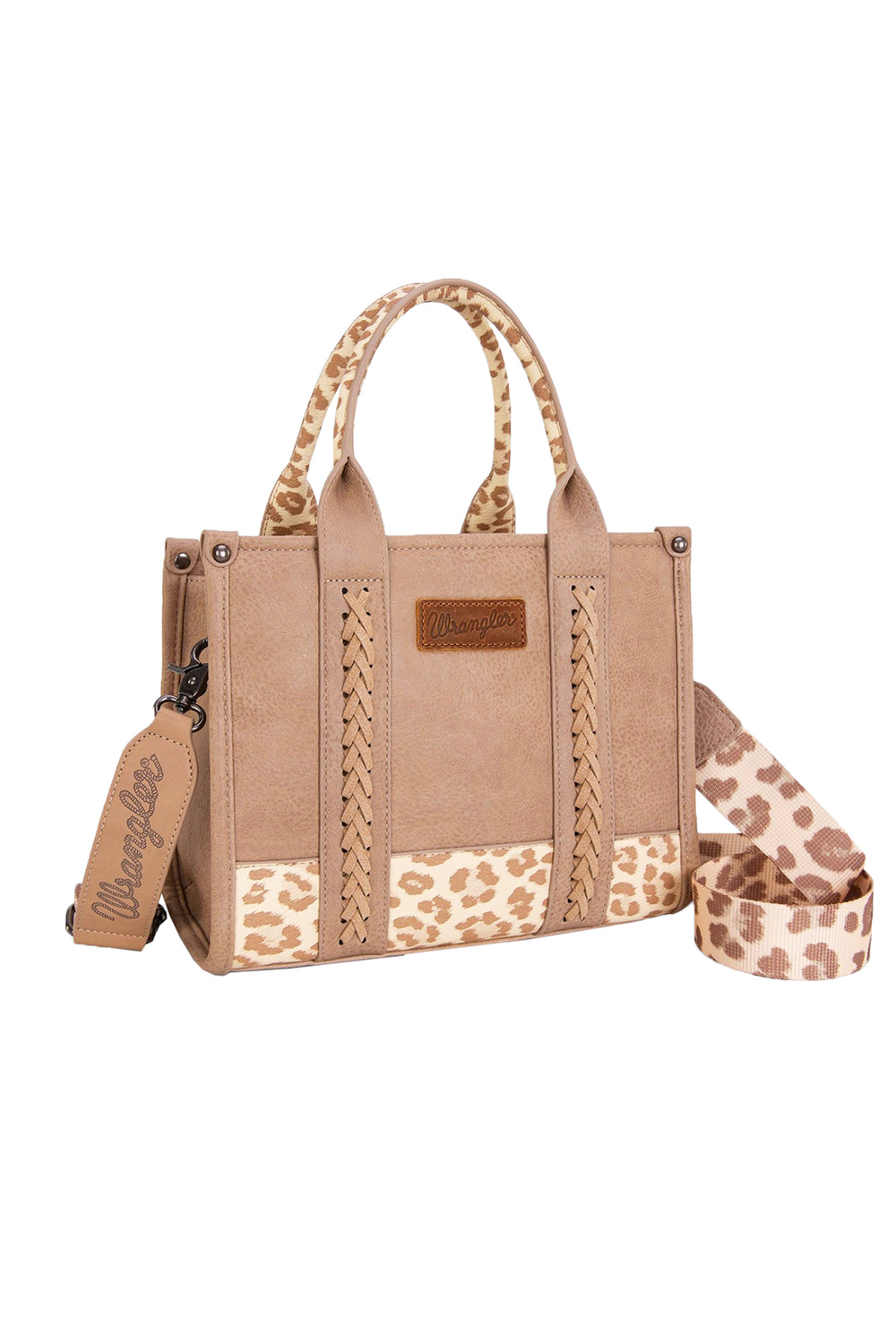 Wrangler Leopard Print Crossbody Bag - Taupe X5S2934BAG