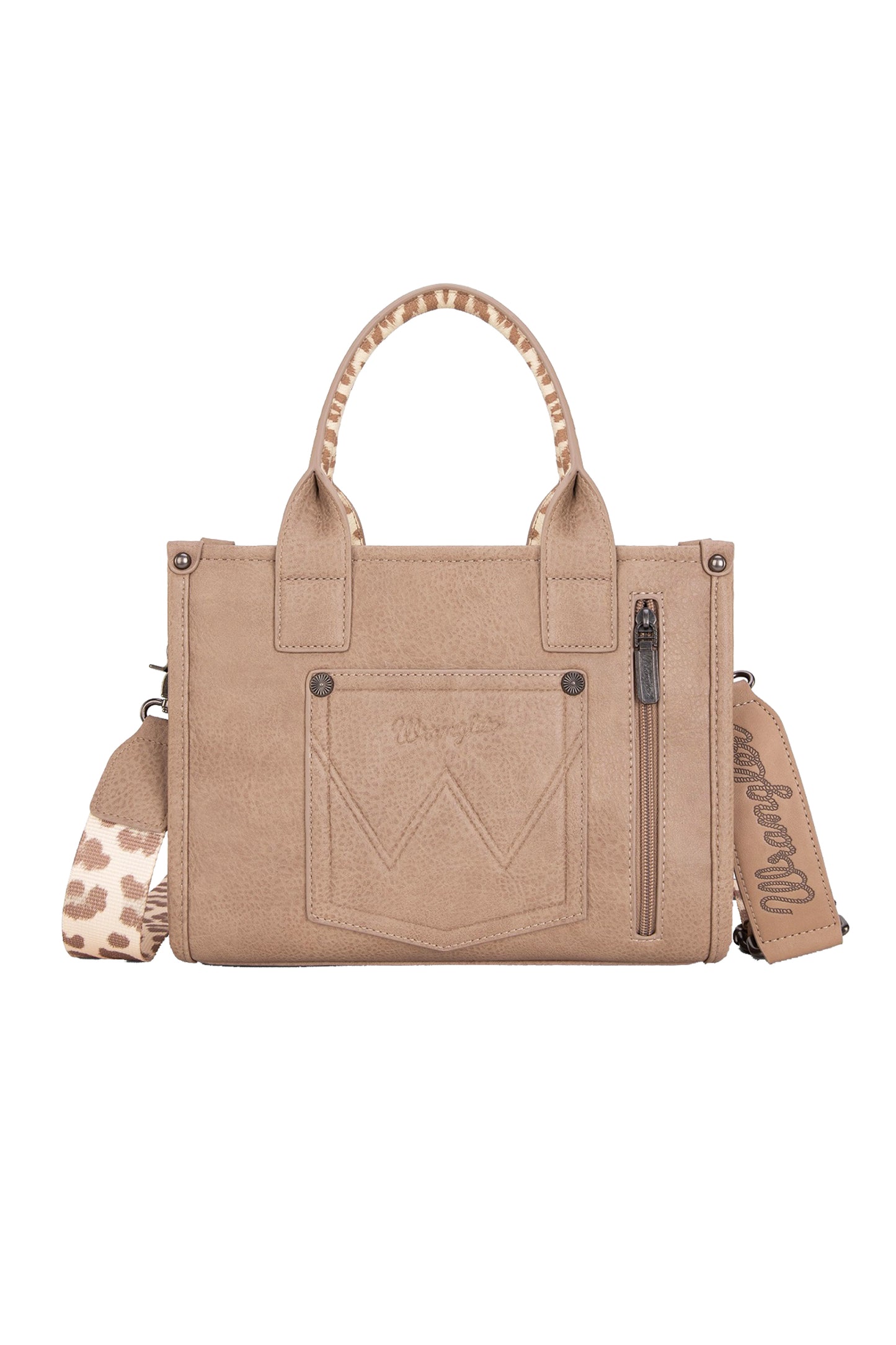 Wrangler Leopard Print Crossbody Bag - Taupe X5S2934BAG
