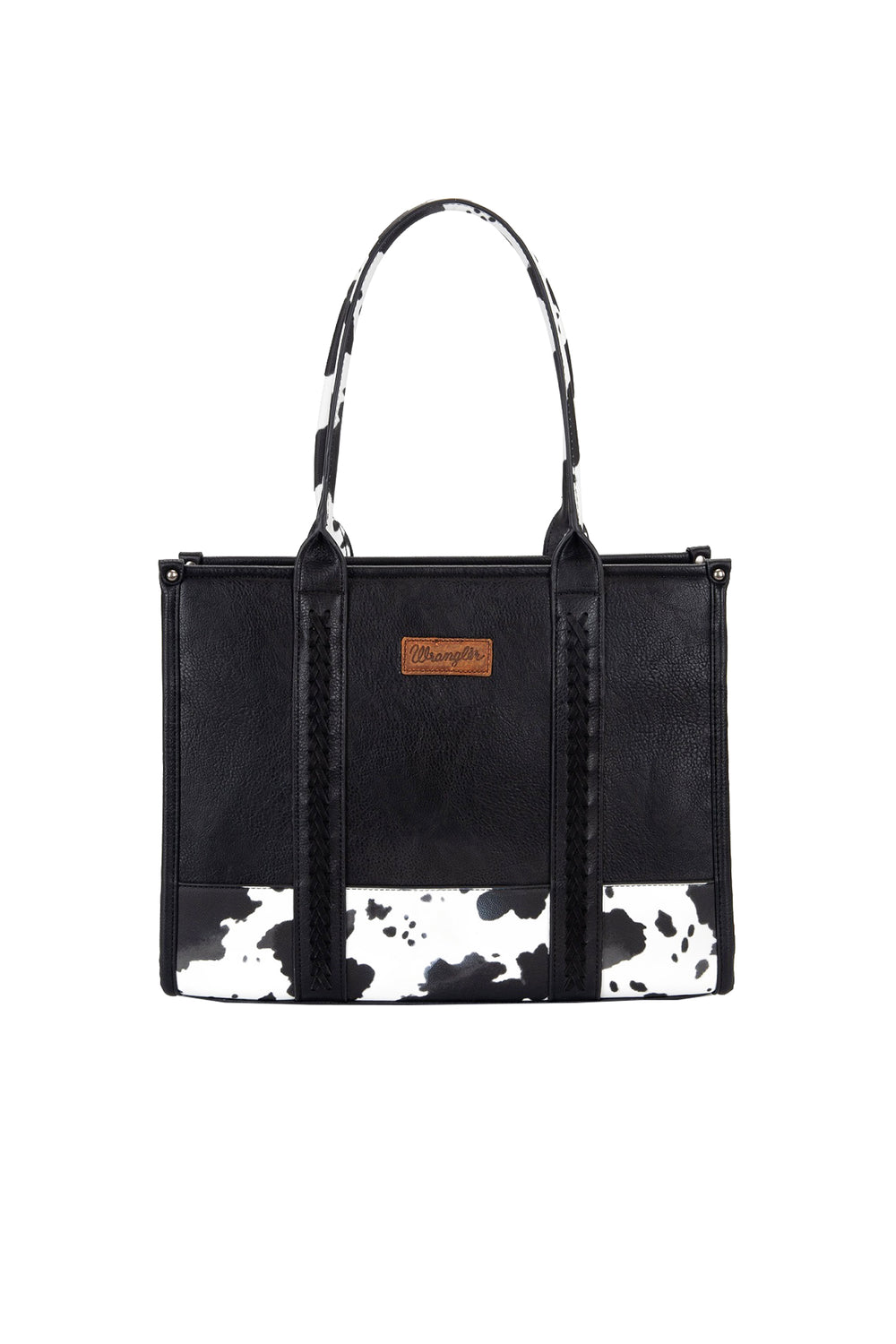Wrangler Cow Print Tote Bag - Black X5S2935BAG