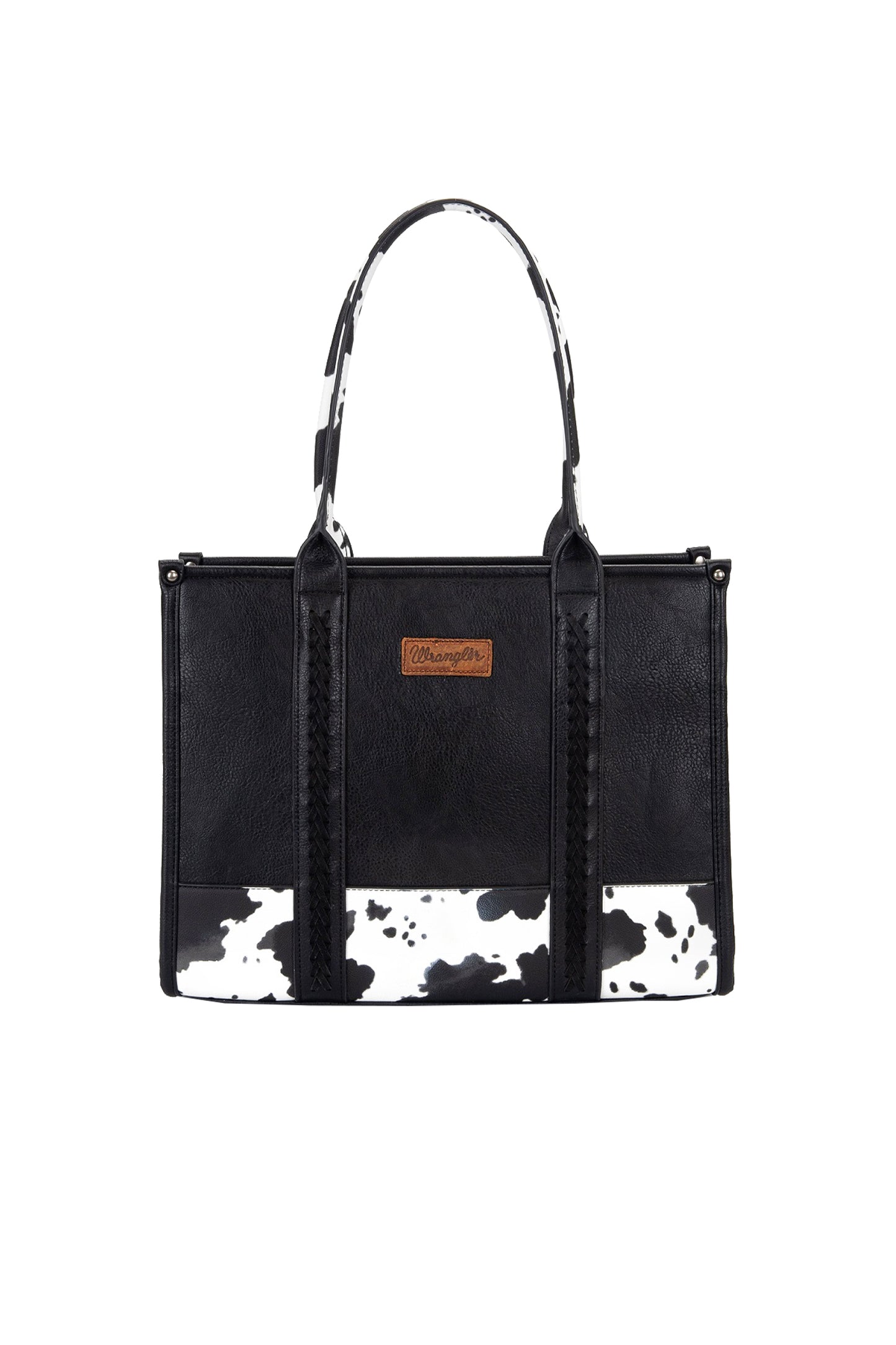 Wrangler Cow Print Tote Bag - Black X5S2935BAG