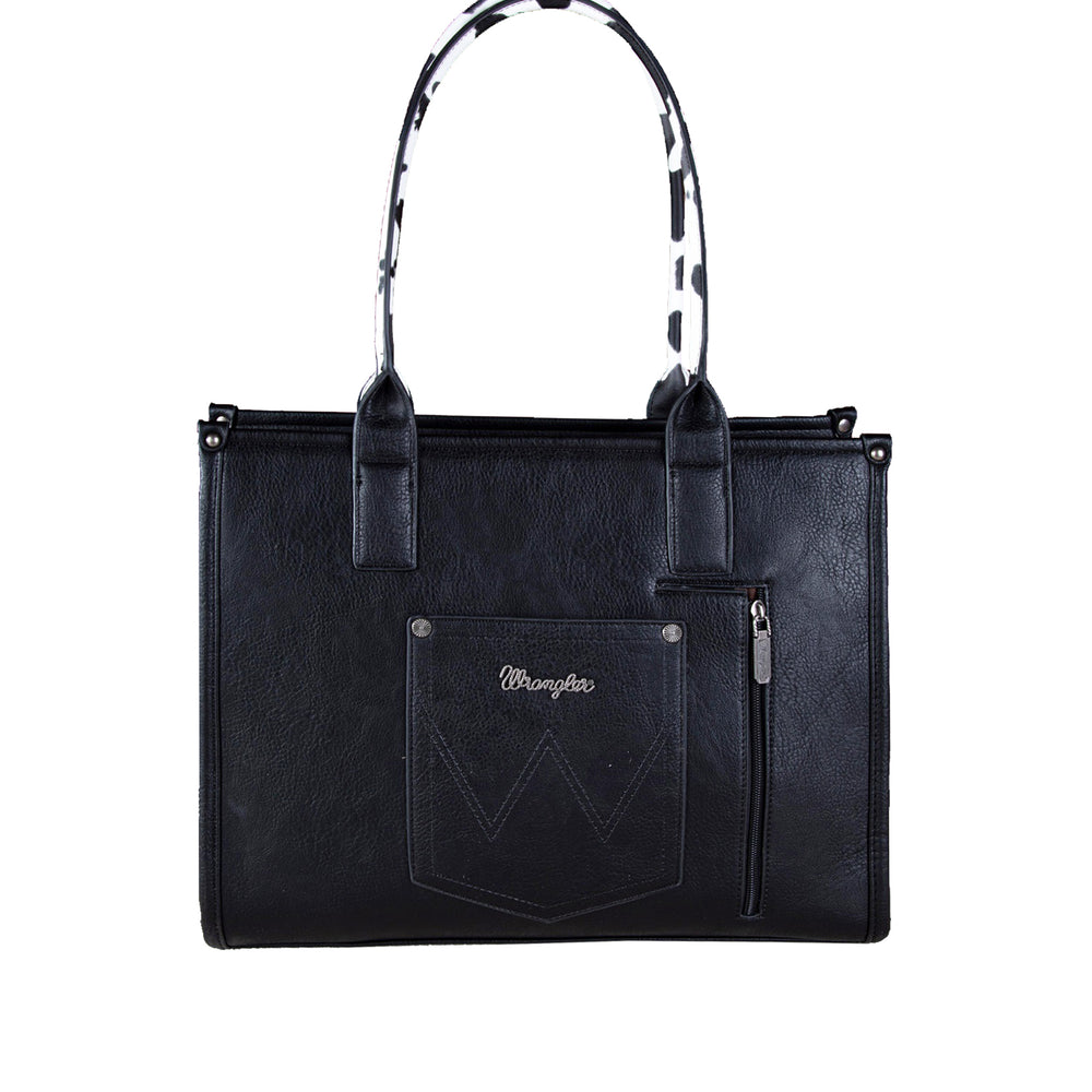 Wrangler Cow Print Tote Bag - Black X5S2935BAG