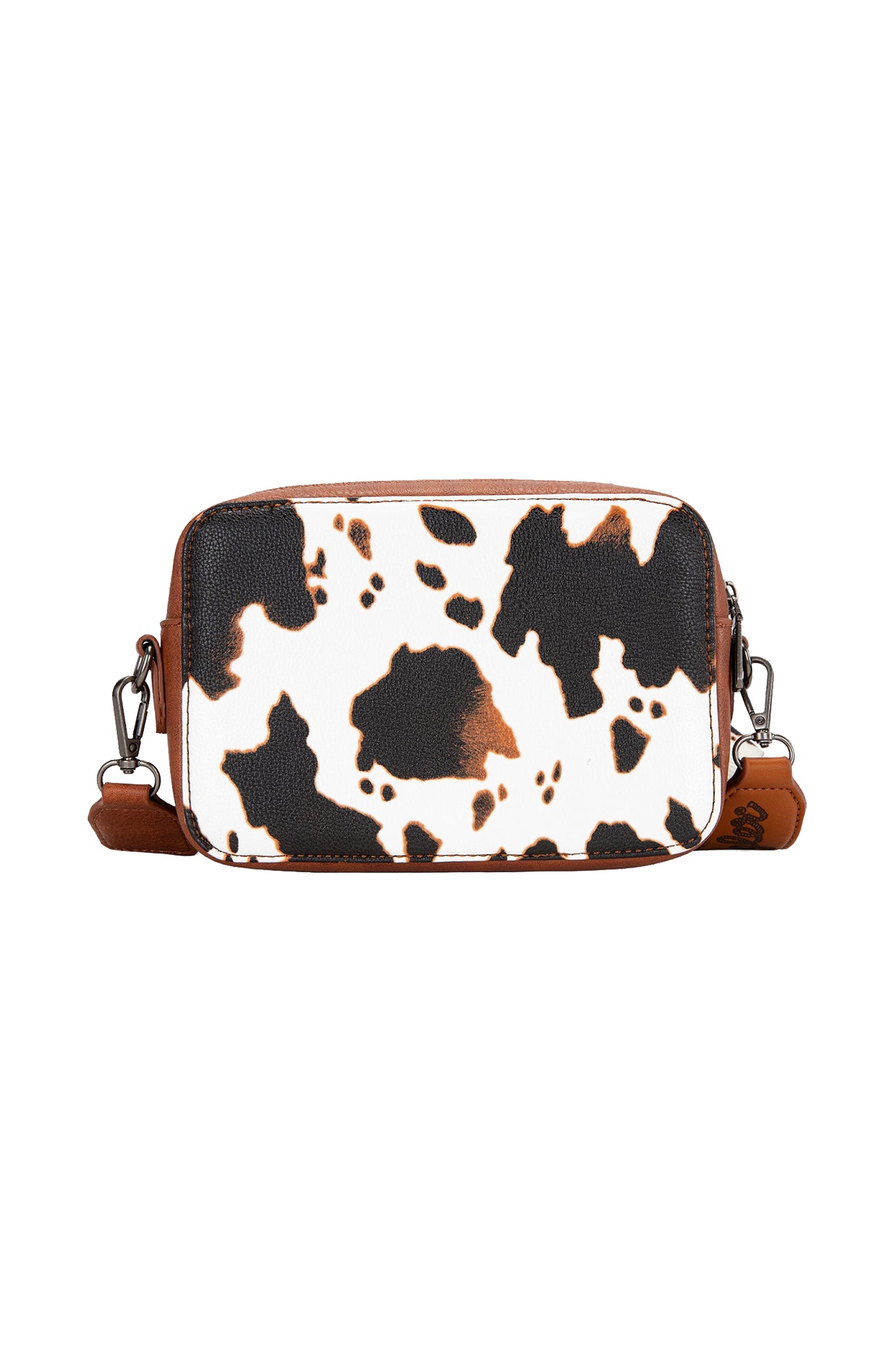 Wrangler Cow Print Small Crossbody Bag - Dark Tan X5S2936BAG