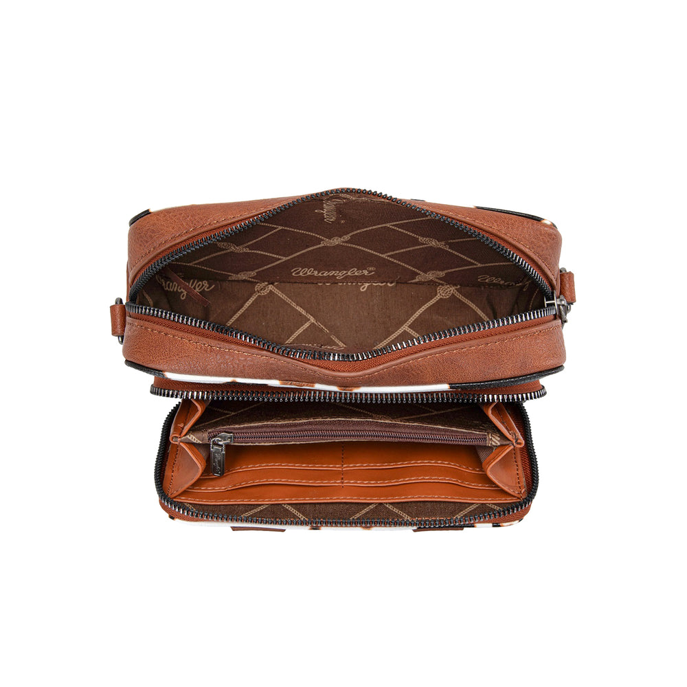
                      
                        Wrangler Cow Print Small Crossbody Bag - Dark Tan X5S2936BAG
                      
                    
