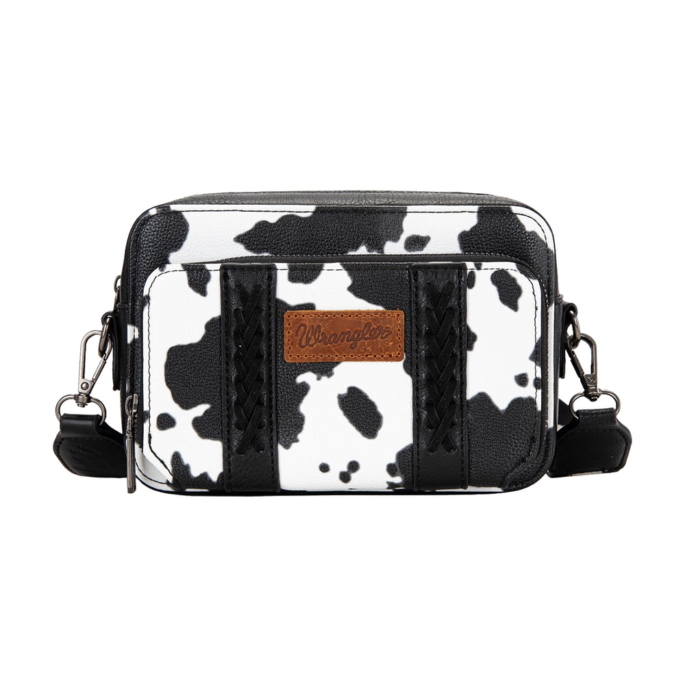 Wrangler Cow Print Small Crossbody Bag - Black X5S2936BAG