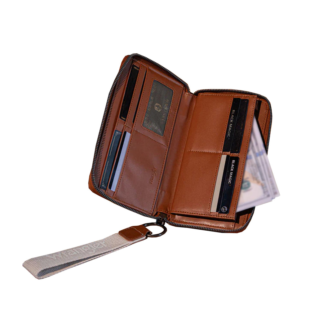 Wrangler Canvas Iconic Logo Wallet - Natural  X5W2986WLT