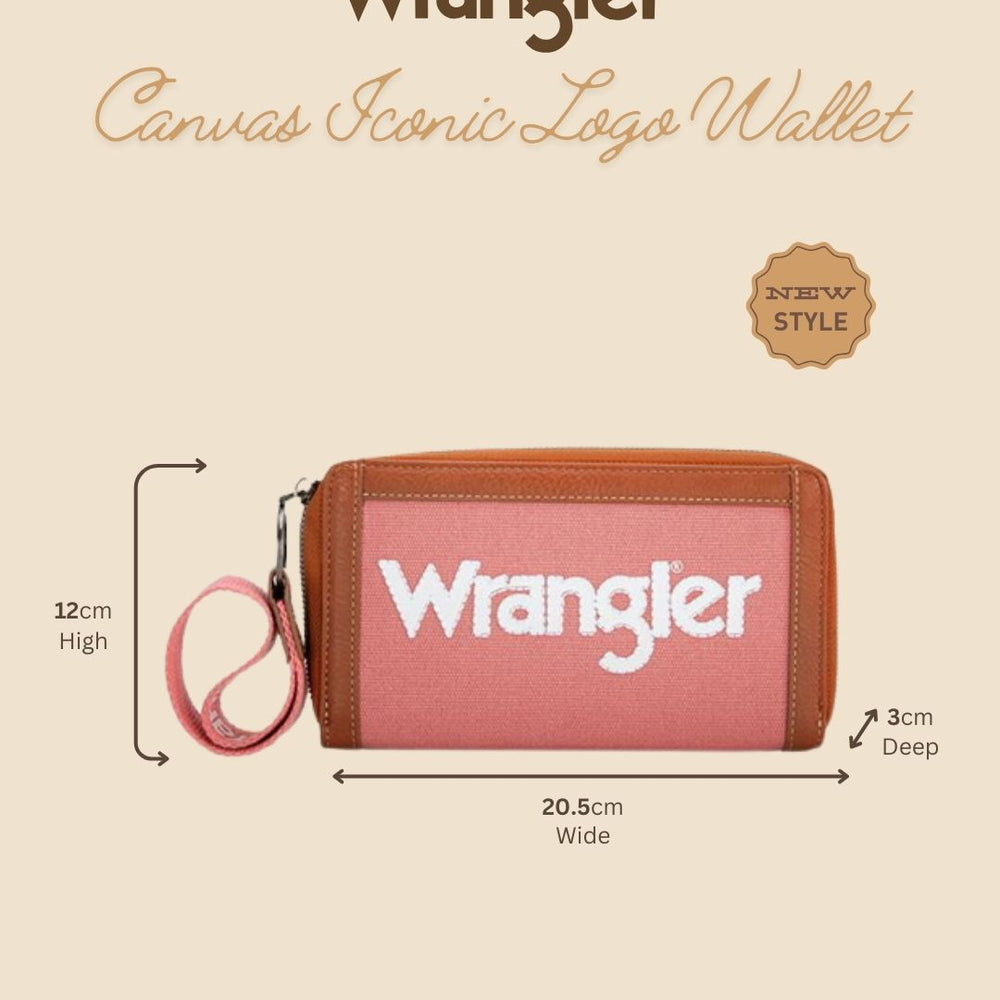 Wrangler Canvas Iconic Logo Wallet - Pink  X5W2986WLT